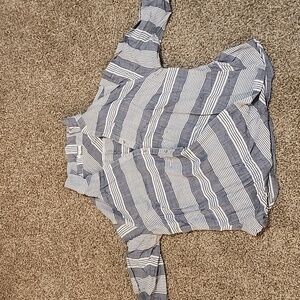 Striped Long Sleeve Blouse